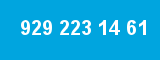 929 223 14 61 929 223 14 61